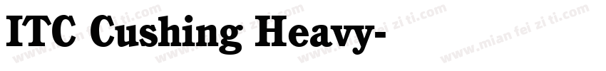 ITC Cushing Heavy字体转换